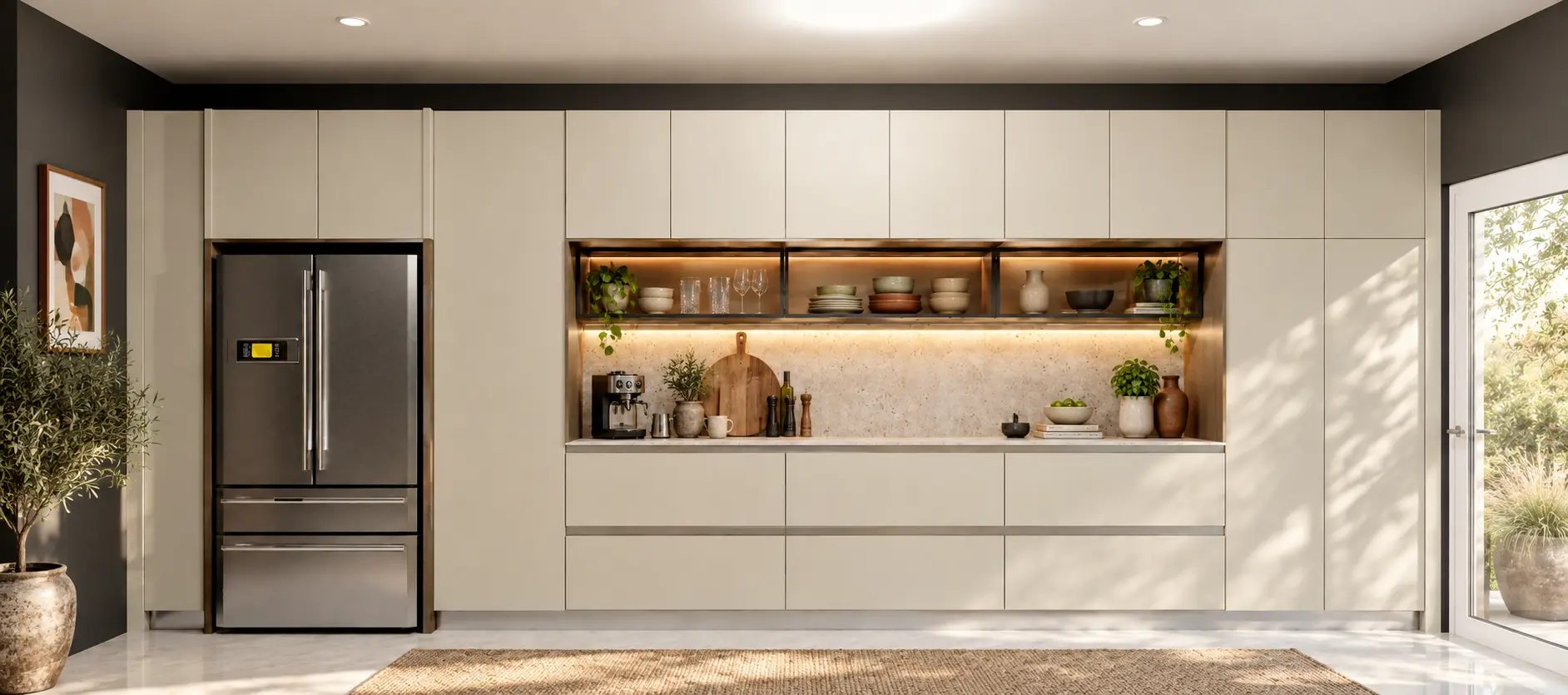 Kitchen design render, view 3