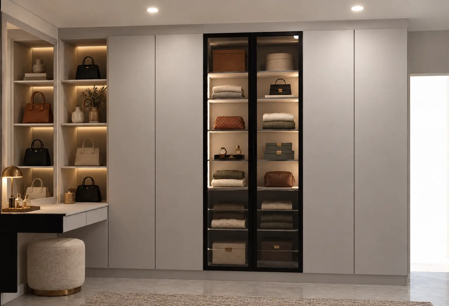 Bedroom design render, view 4